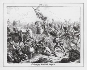 Erzherzog Karl von Österreich in der Schlacht von Aspern-Essling