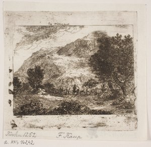 Landschaft bei Wallenstadt von Friedrich Kaup