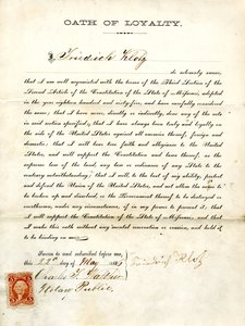 Loyalitätseid von Friedrich Klotz aus Missouri, County of St. Louis von Friedrich Klotz
