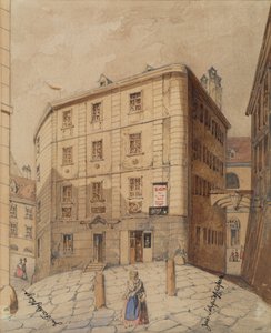 Der Weg zur Fischerstiege beziehungsweise zur Salzgries-Kaserne in Wien von Friedrich Leibold