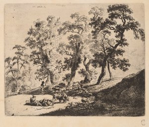 Landschaft mit Hirten