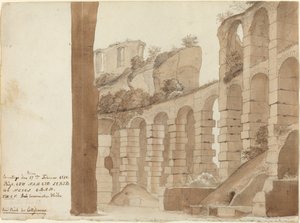 Eine Ecke des Kolosseums von Friedrich Olivier