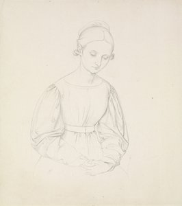 Porträt der Frau des Künstlers, Nina, ca. 1830 von Friedrich Overbeck