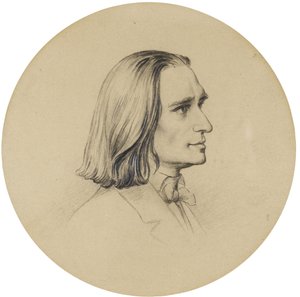 Porträt des Komponisten Franz Liszt 1811-1886