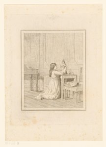 Mädchen mit Puppe von Friedrich Rehberg