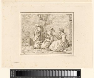 Spinnende Frauen von Friedrich Rehberg