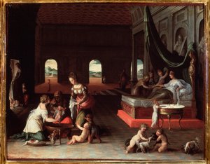 Geburt eines Kindes - ca. 1565