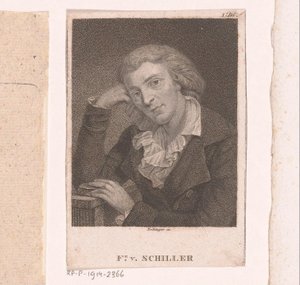 Porträt von Friedrich von Schiller von Friedrich Wilhelm Bollinger