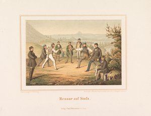 Mensur auf Stofs. Bilder aus dem deutschen Studentenleben von Friedrich Wilhelm Geiling