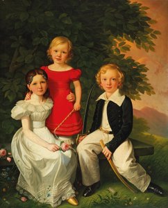 Geschwister aus der Berliner Kaufmannsfamilie Rohde von Friedrich Wilhelm Herdt