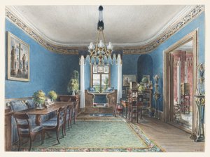 Das Blaue Zimmer, Schloss Fischbach von Friedrich Wilhelm Klose