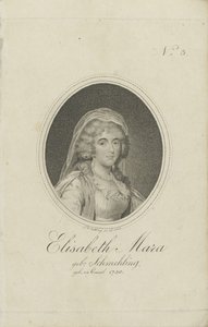 Gertrud Elisabeth Mara, geb. Schmeling 1749-1833, 1803 von Friedrich Wilhelm Nettling