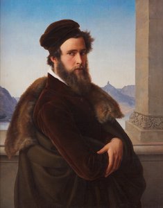 Bärtiger Mann Jacob Becker, genannt Becker von Worms, 1832