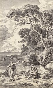 Odysseus und Kalypso von Friedrich the Elder Preller