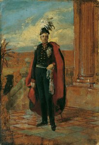 Gemäldeentwurf "Kaiser Franz I. von Österreich in preußischer Generalsuniform" von Friedrich von Amerling