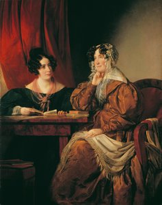 Henriette Baronin Pereira-Arnstein (1780–1859) mit ihrer Tochter Flora (1814–1882) von Friedrich von Amerling
