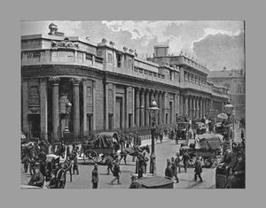 Die Bank von England, London, um 1900