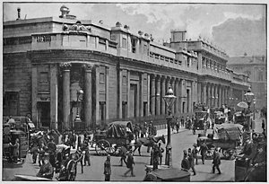 Die Bank von England, ca. 1896