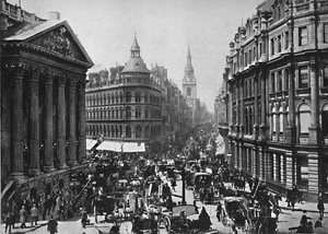The Mansion House und Cheapside, um 1896