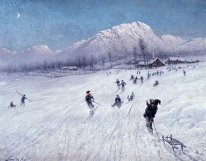 Winternachmittag unter Ulriken (Bergen) von Frithjof Smith Hald