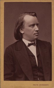 Porträt des Komponisten Johannes Brahms