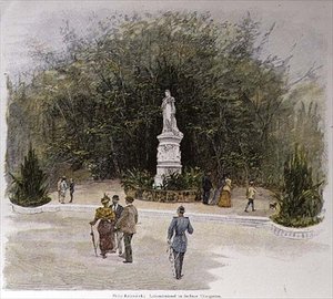 Das Luisen-Denkmal im Tiergarten von Berlin von Fritz Rakowski