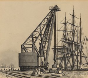 Kran im Freihafen