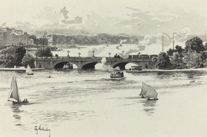 Lombardsbrücke von Fritz Stoltenberg