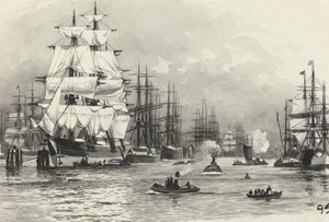 Segelschiff-Hafen von Fritz Stoltenberg