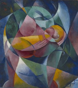 Mutter und Kind, 1920 von Fritz Stuckenberg