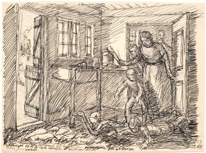 Die Frau schrie... von Fritz Syberg