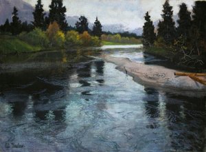 Fluss, ca. 1883