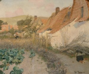Frankreich, Frau im Feld