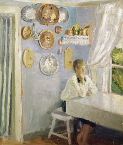 Harald am Frühstückstisch, ca. 1900