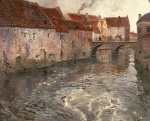 Die Brücke in Antwerpen (oder Oudenard), 1902