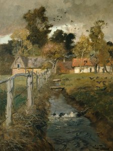 Der Bach, ca. 1895 von Fritz Thaulow