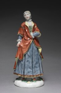 Italienische Komödienfigur: Isabella, ca. 1753 von Fürstenberg Porcelain Factory
