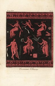 Die eleusinischen Mysterien, Initiationen für den Kult von Demeter und Persephone in Eleusis, Griechenland