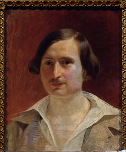 Porträt des Autors Nikolai Gogol (1809-1852)