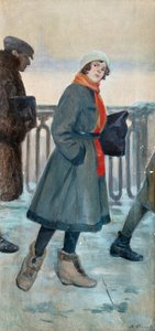 Der Weg zur Arbeit, 1926 von Fyodor Fyodorovich Buchholz