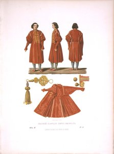 Ein polnischer Kaftan von Peter dem Großen. Aus den Antiquitäten des russischen Staates, vor 1853