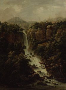 Wasserfall nahe dem Papstpalast in Rom von Fyodor Mikhailovich Matveyev
