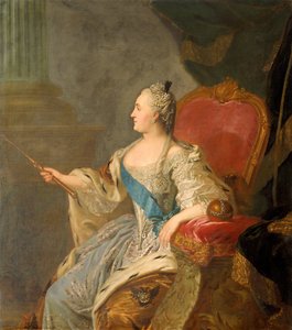 Porträt von Katharina II. von Fyodor Rokotov
