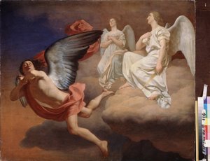 Abaddon und die Engel. Nach dem epischen Gedicht Die Messiade von Friedrich Gottlieb Klopstock (1724-1803) von Fyodor Semionovich Zavyalov