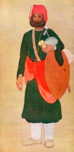Der Rajput-Krieger aus der Kriegsgruppe von Fyzee Rahamin