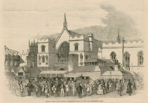 Palastplatz, die Eisenbahnausschussräume vor der Westminster Hall von G.F. Sargent