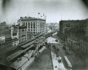 Broadway, Nord von der 32nd Street, New York City von G.P. Hall und Sohn