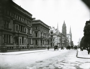 Fifth Avenue, Blick nach Norden von der 49th Street von G.P. Hall und Sohn