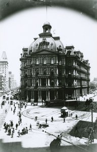 Altes Postamt, Broadway und Park Row, New York City, ca. 1900 von G.P. Hall und Sohn