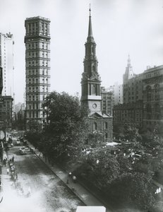 St. Pauls Kapelle, Vesey und Church Streets, New York City von G.P. Hall und Sohn